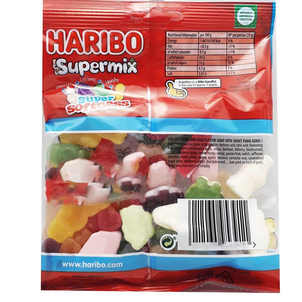 Haribo Super Mix 160g-pack great for sharing.