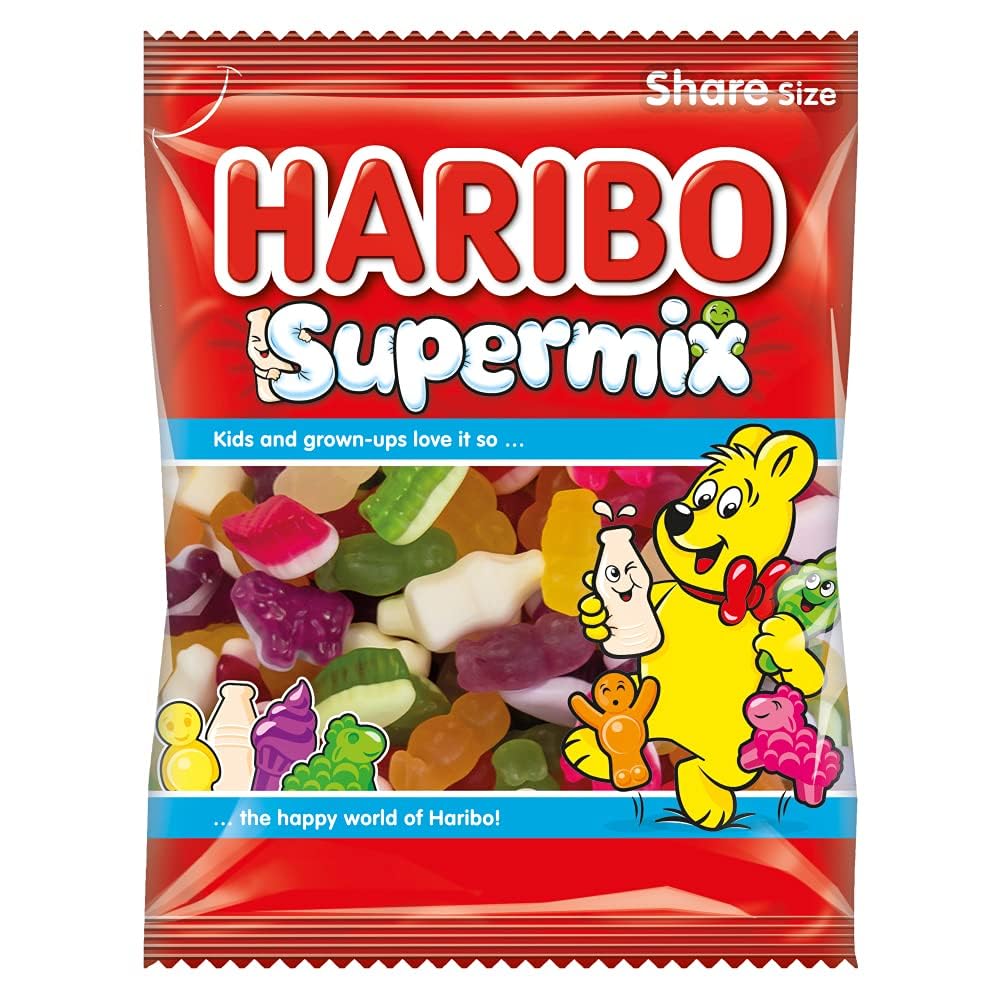 Haribo Super Mix jelly-men-colours showcase bright flavours.