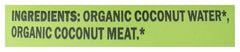 Harmless Harvest Organic Original Coconut Smoothie label view highlights clean ingredients.