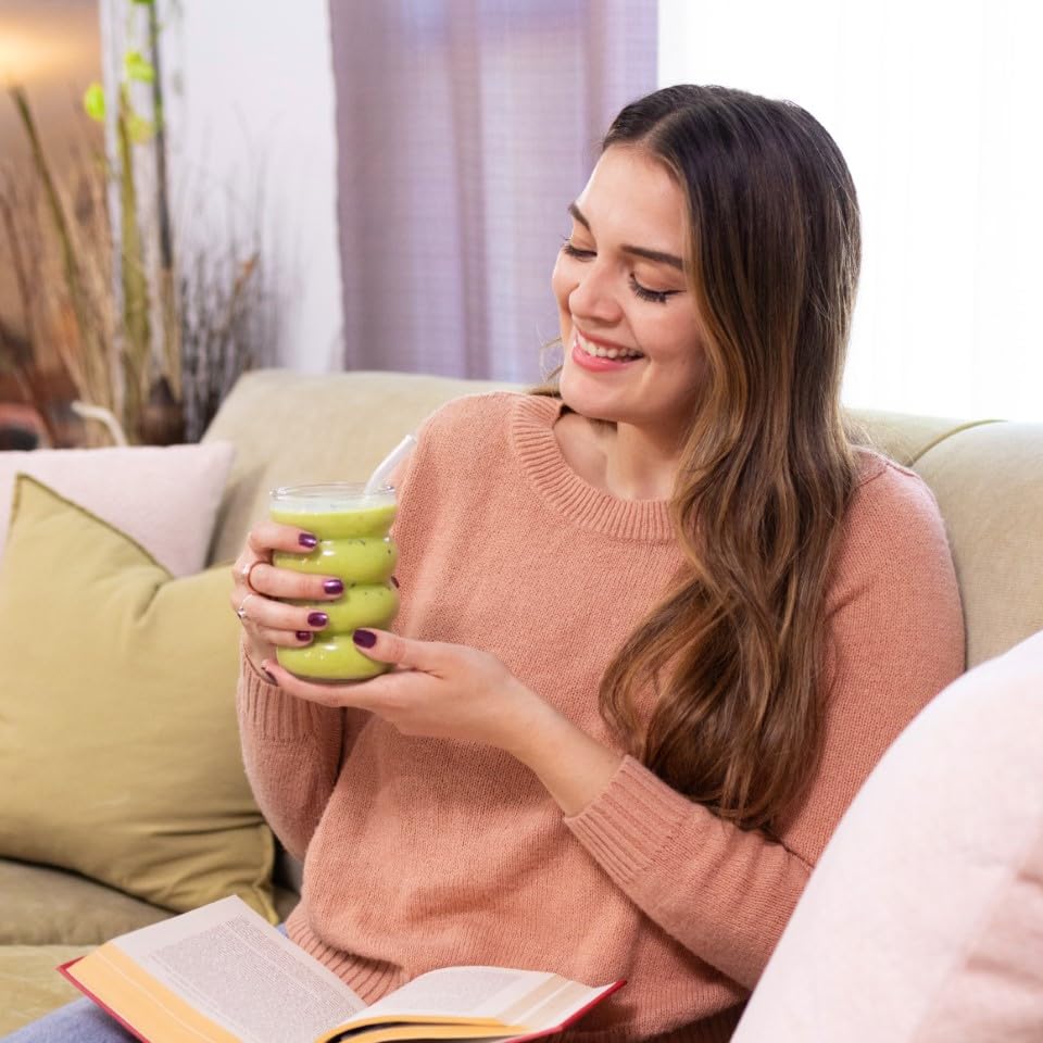 Harmony Proteins matcha strawberry usage ideas demonstrates hot latte and iced tea versatility.
