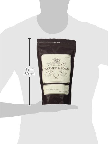 Gift-ready Harney & Sons Chamomile tea packaging suggests a thoughtful present.