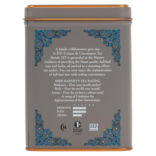 Harney & Sons English Breakfast tea cup steeping reveals bright, full-bodied aroma