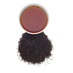 English Breakfast tea steeping for a rich hot cup