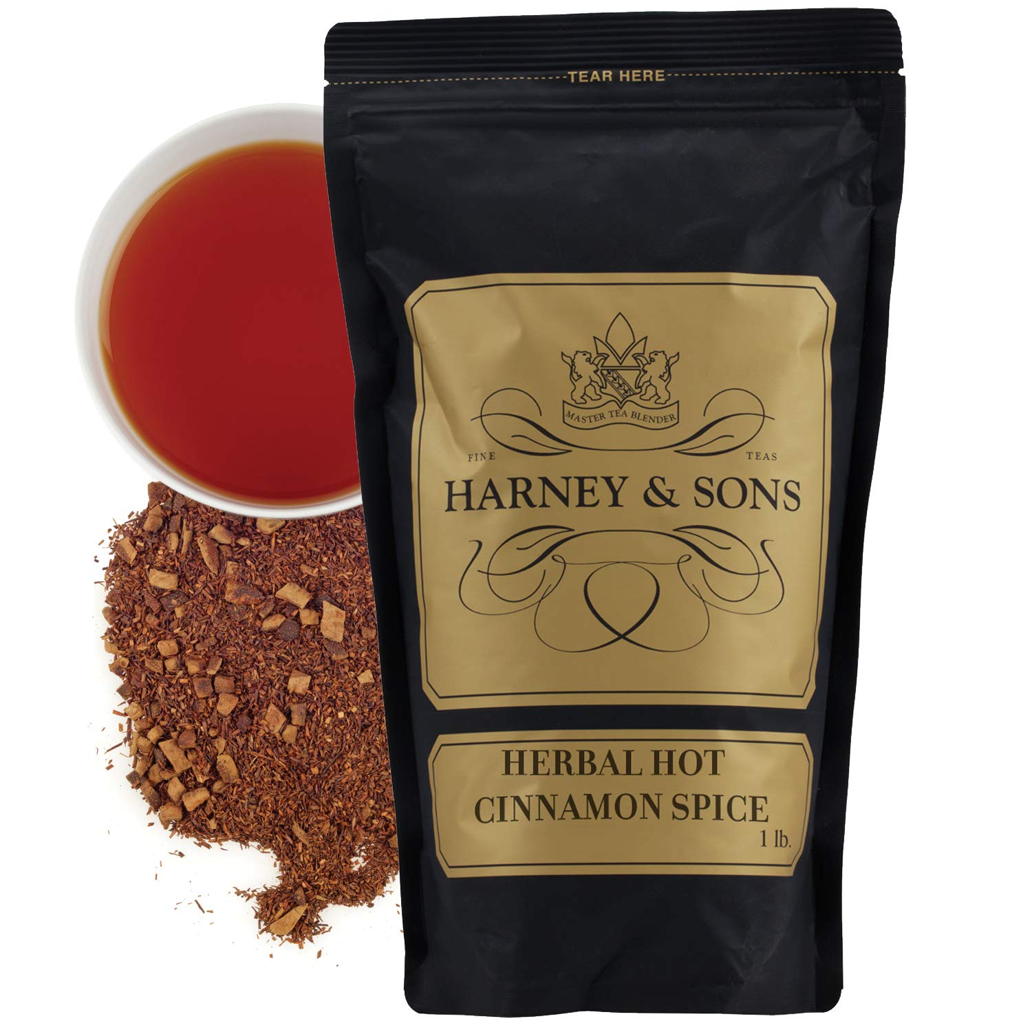 Harney & Sons Herbal Hot Cinnamon Spice loose-leaf tea aroma warms cozy moments