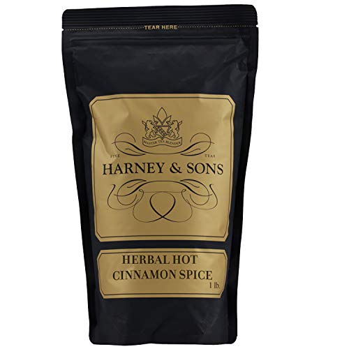Harney & Sons Herbal Hot Cinnamon Spice steeped cup invites relaxation and comfort