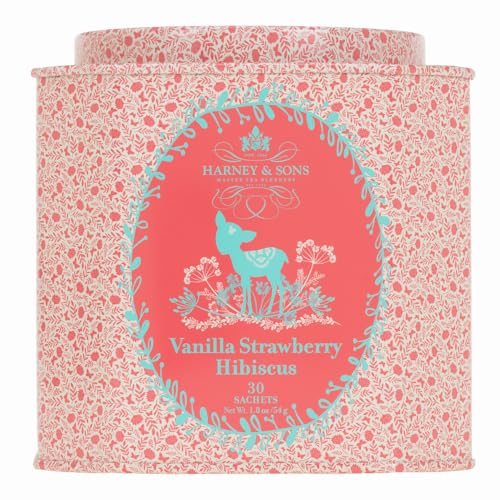 Close-up of Harney & Sons sachets ready for a family-friendly tea break.