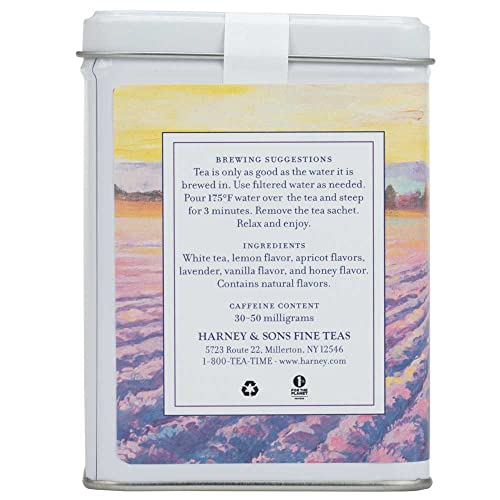 Harney & Sons Provence white tea notes with lemon and lavender