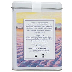 Harney & Sons Provence white tea notes with lemon and lavender