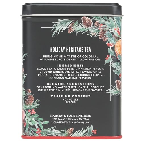 Harney & Sons black tea with orange peel and cinnamon, close-up aroma.