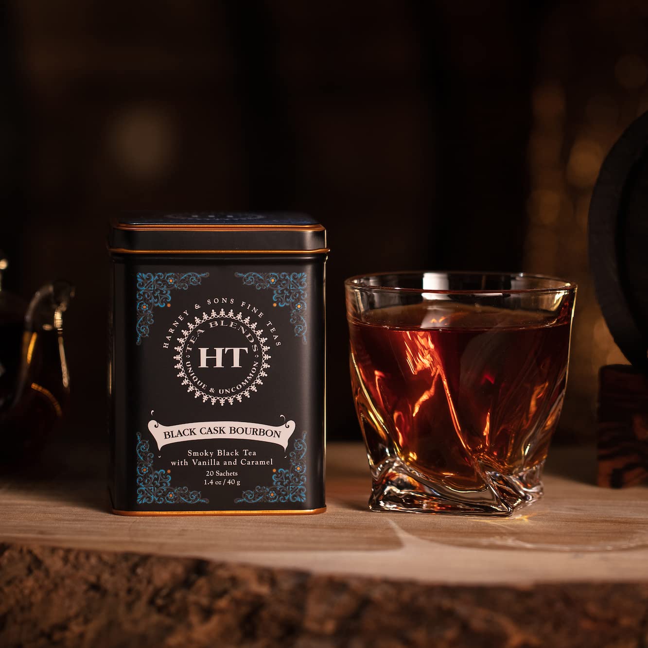 Harney & Sons Bourbon flavor notes of vanilla and caramel over smoky lapsang.