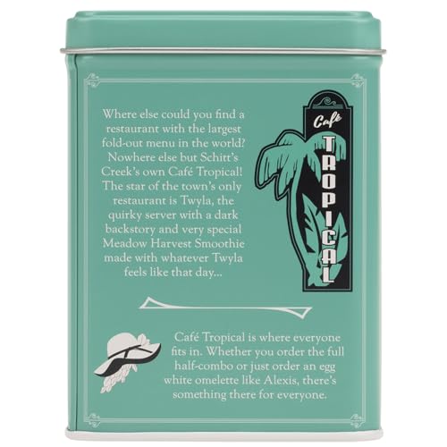 Harney & Sons Cafe Tropical Green Tea brewed cup showcasing bright amber color and tropical notes.