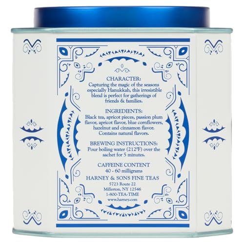 Harney & Sons Celebration sachet steeping in hot water for a rich aroma