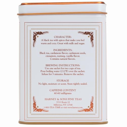 A steaming mug of Harney & Sons chai with warm spices, perfect for a comforting afternoon ritual.