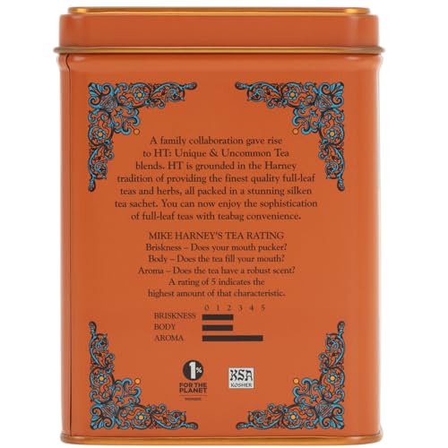 Harney & Sons Chinese black tea base forming a rich, dark infusion