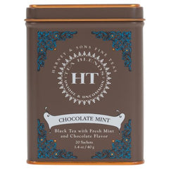 Chocolate Mint tea sachets ready to brew for quick indulgence