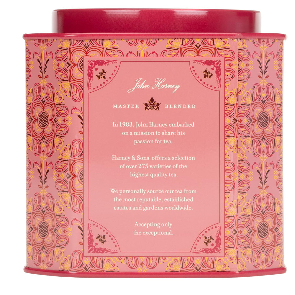 Harney & Sons Cranberry Autumn sachets close-up, convenient single-serving portions