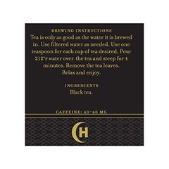 Aromatic steam rising from a Harney & Sons Darjeeling cup.