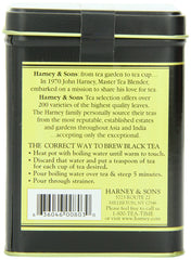 Harney & Sons Darjeeling brewed cup showing pale color and delicate aroma.