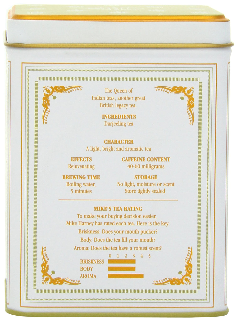 Harney & Sons Darjeeling sachet in cup captures delicate aroma.