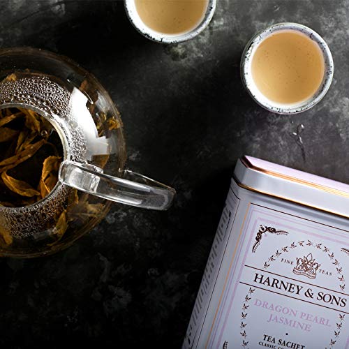 12 oz cup of Dragon Pearl Jasmine delivers a delicate, aromatic tea.