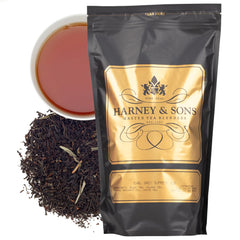 Harney & Sons Earl Grey Supreme loose leaf 16 oz bag with rich bergamot aroma.