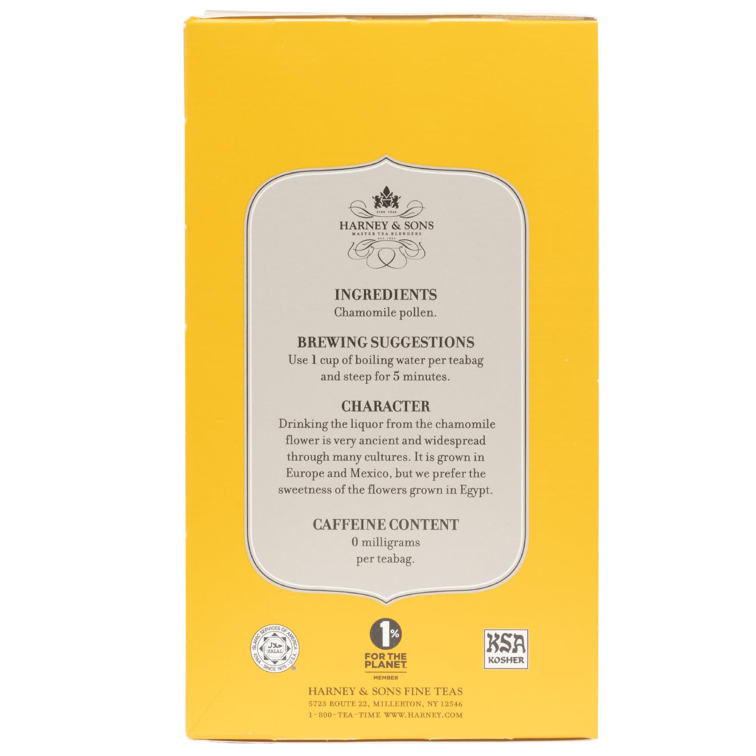 Steam rising from Harney & Sons Egyptian Chamomile brew signaling unwinding after work.