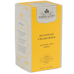 Harney & Sons Egyptian Chamomile tea bags ready for steeping.