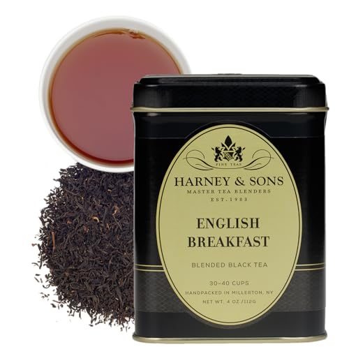 Close-up of Keemun loose-leaf leaves from Harney & Sons English Breakfast