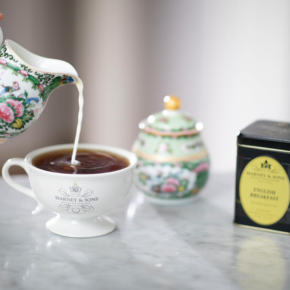 Packaging label of Harney & Sons English Breakfast Tea