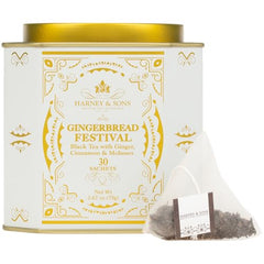 Harney & Sons Gingerbread Tea sachets — convenient single-serve infusions.