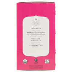 Harney & Sons Hibiscus Tea served iced—refreshing caffeine-free option.