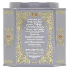 Historic Royal Palaces collection branding on Harney & Sons display.