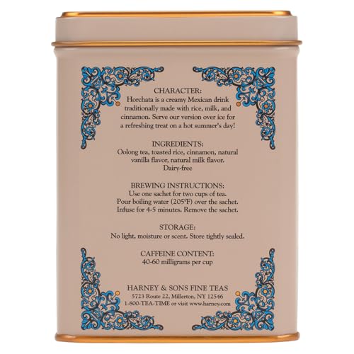 Glassy Horchata tea served over ice showcasing creamy flavor