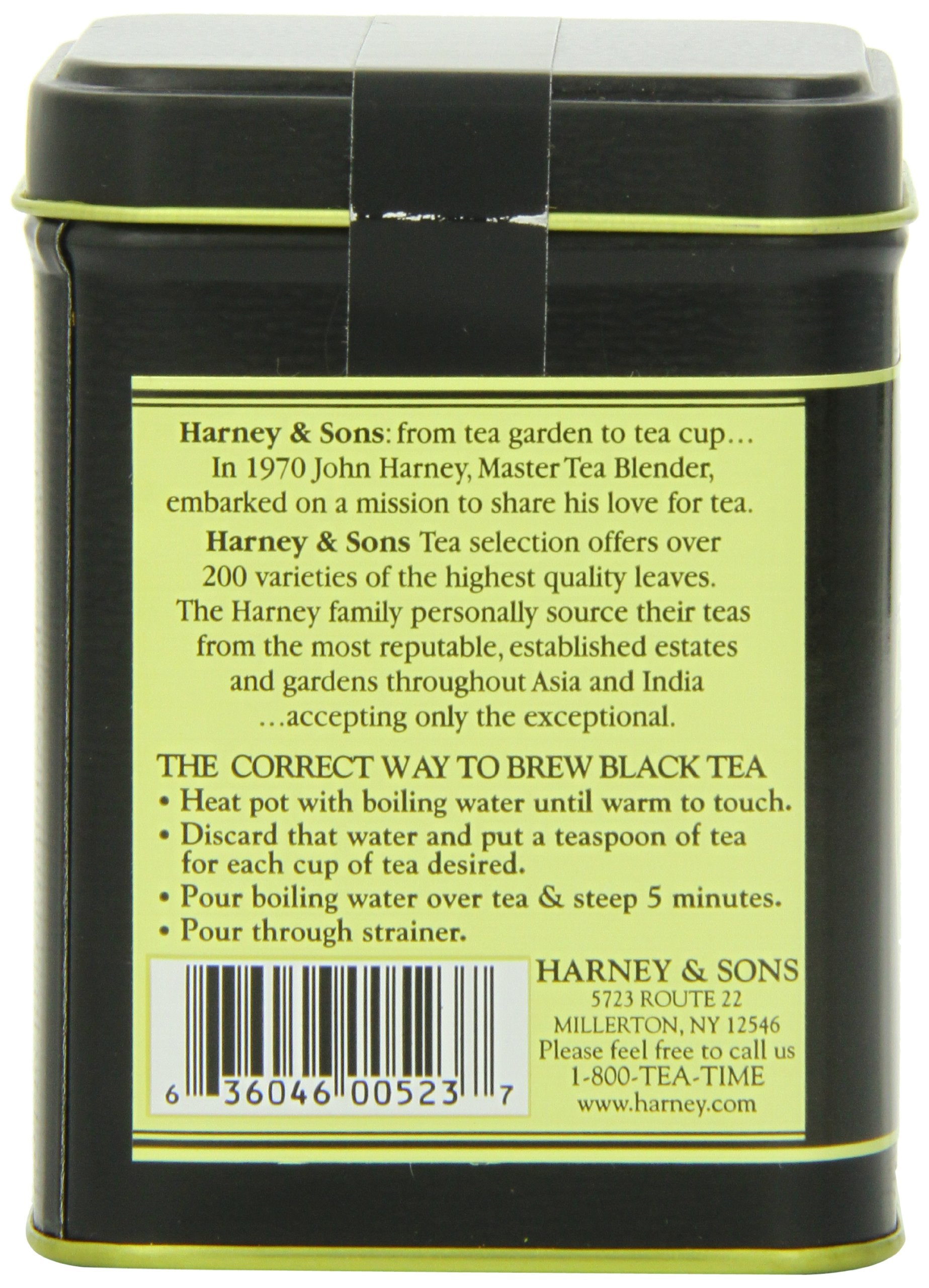 Aromas rise from the cup as it steeps, Harney & Sons.