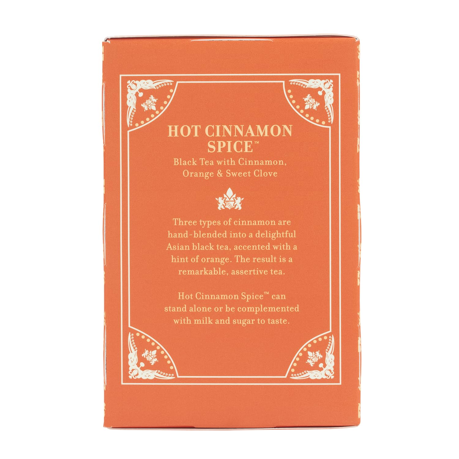 Harney & Sons Hot Cinnamon Spice brewed tea served over ice.
