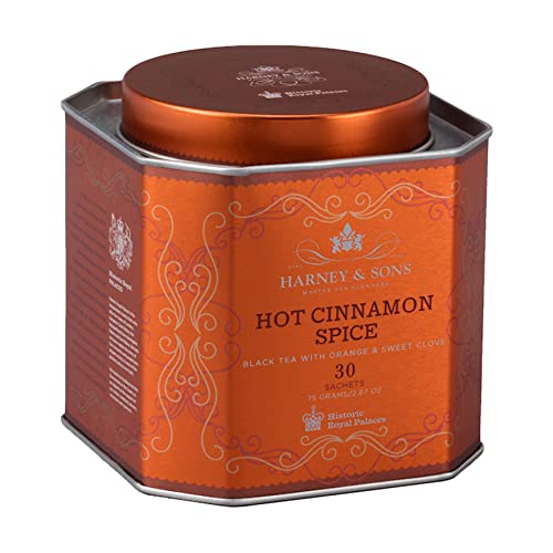 Harney & Sons Hot Cinnamon Spice cup steam—aromatic warmth ready to sip