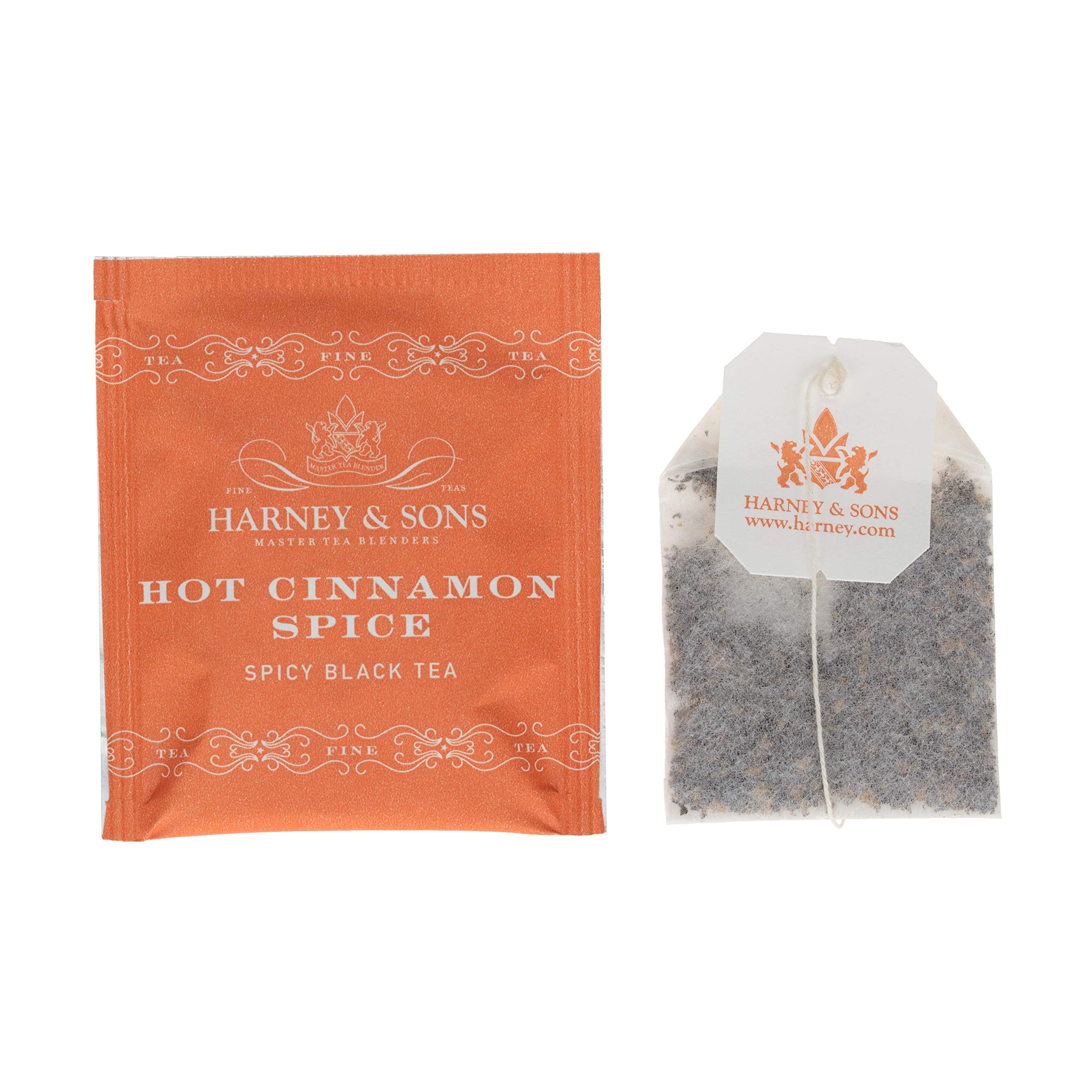 Harney & Sons Hot Cinnamon Spice orange peel visible in the blend for citrus brightness