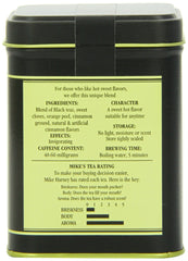 Harney & Sons orange peel and cloves visible in the blend.