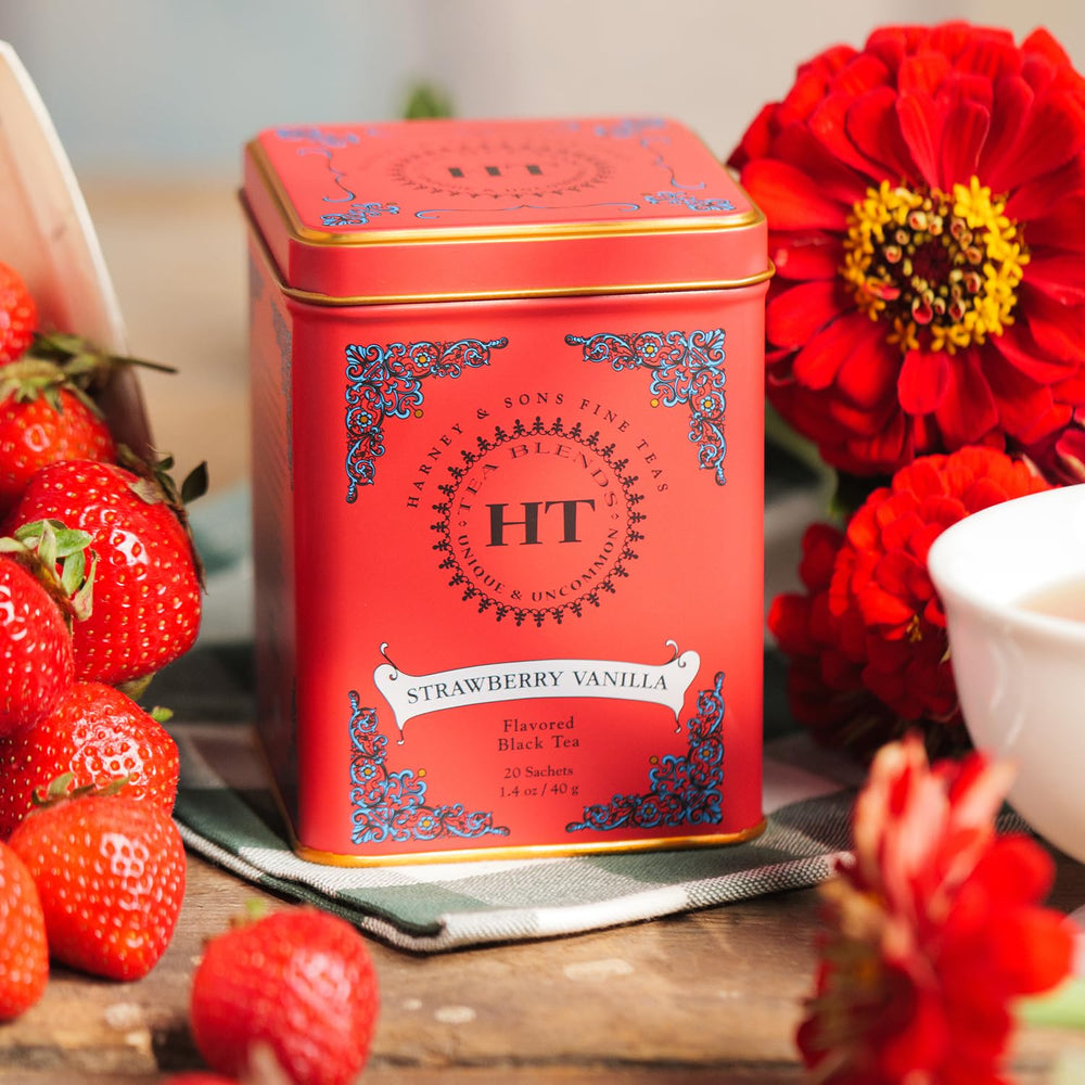 Harney & Sons HT Line unique blends packaging emphasis