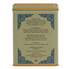 Harney and Sons HT Organic Ginger Turmeric Tea ingredients apple beetroot lemongrass