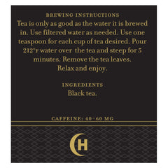Harney & Sons Irish Breakfast Tea brew setup ready for quick cups