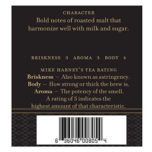 Harney & Sons Irish Breakfast Tea cup steeped, enjoyed with milk