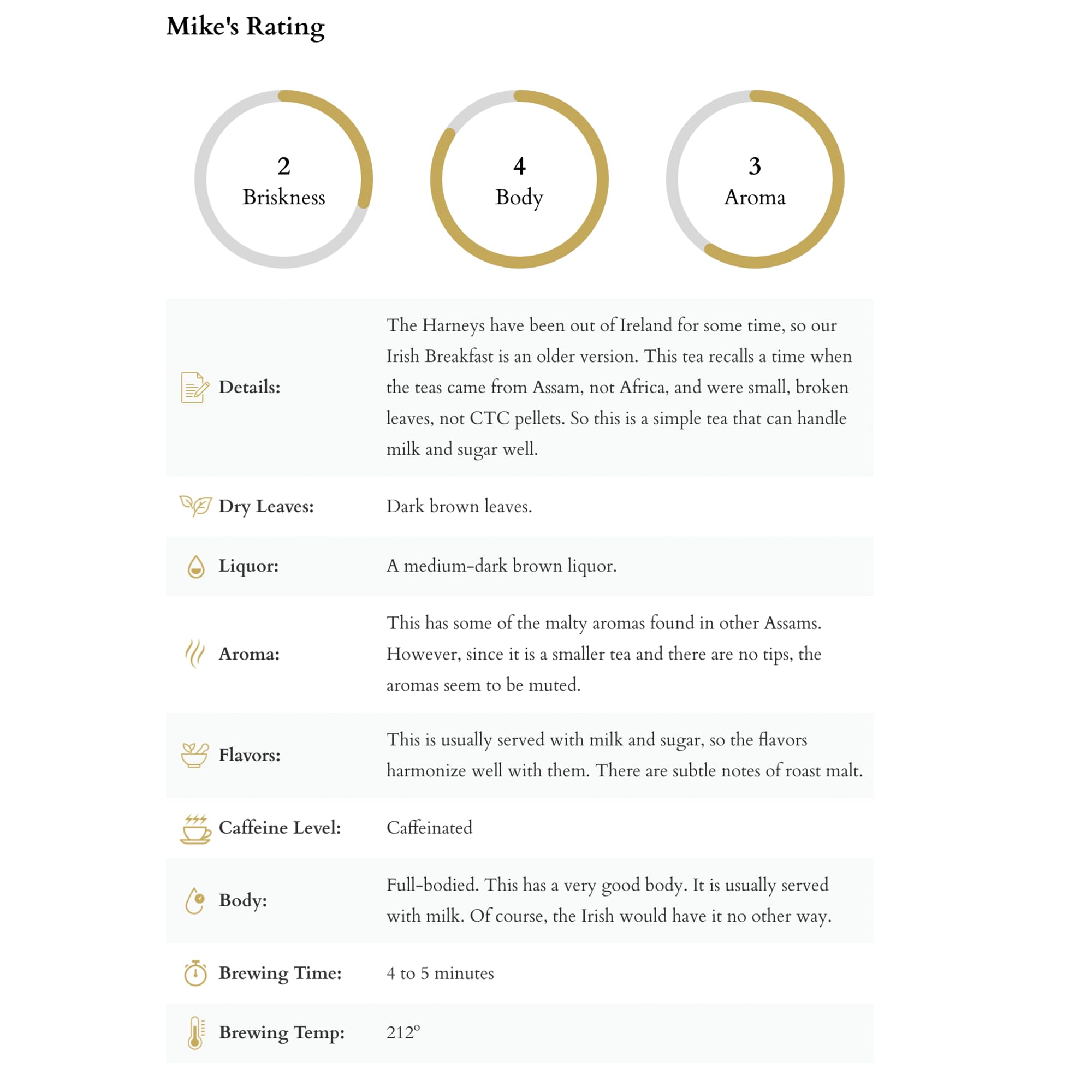 Harney & Sons Irish Breakfast Tea morning ritual image suggests a caffeinated pick-me-up for clarity.