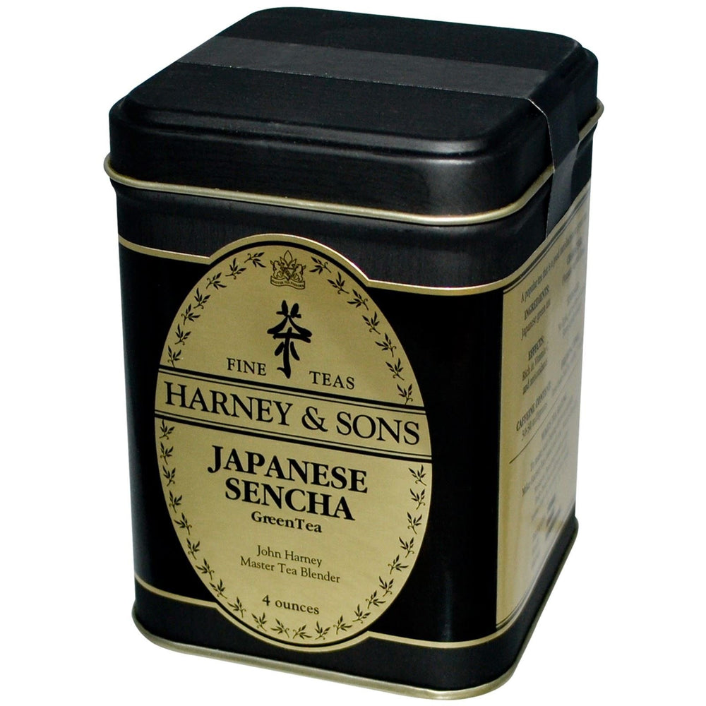 Harney & Sons Japanese Sencha Green Tea loose leaf, ideal for a refreshing daily cup.
