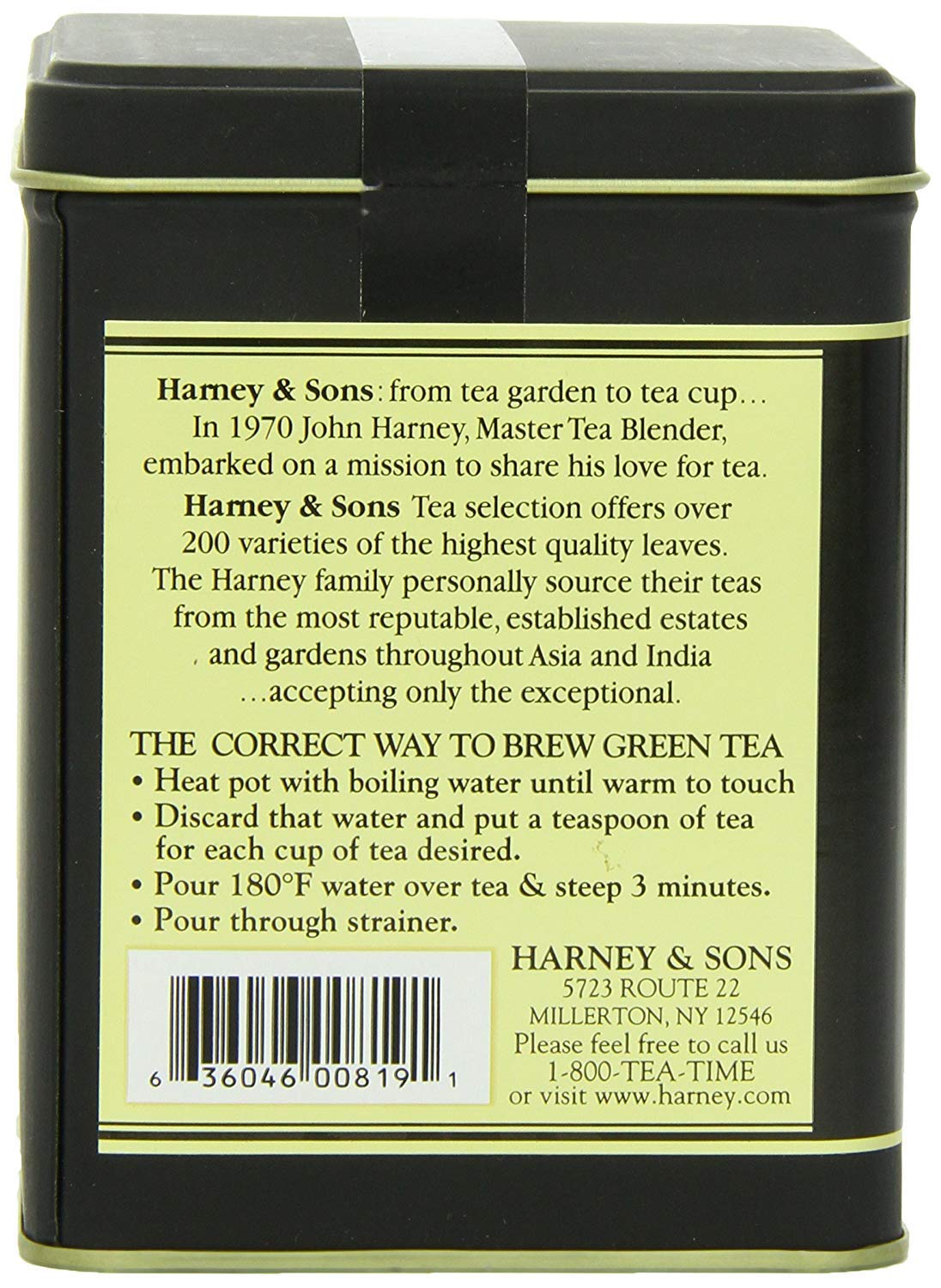 Harney & Sons Japanese Sencha brew in cup reveals spinachy notes