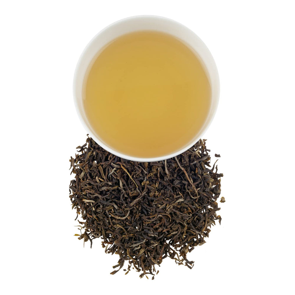 Harney & Sons Jasmine tea flowers steeping, inviting fragrant infusion.