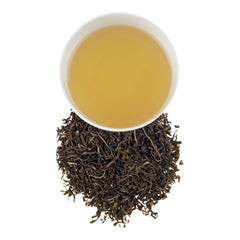 Harney & Sons Jasmine tea flowers steeping, inviting fragrant infusion.