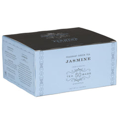 Harney & Sons Jasmine Fragrant Green Tea teabag steeping for a delicate cup