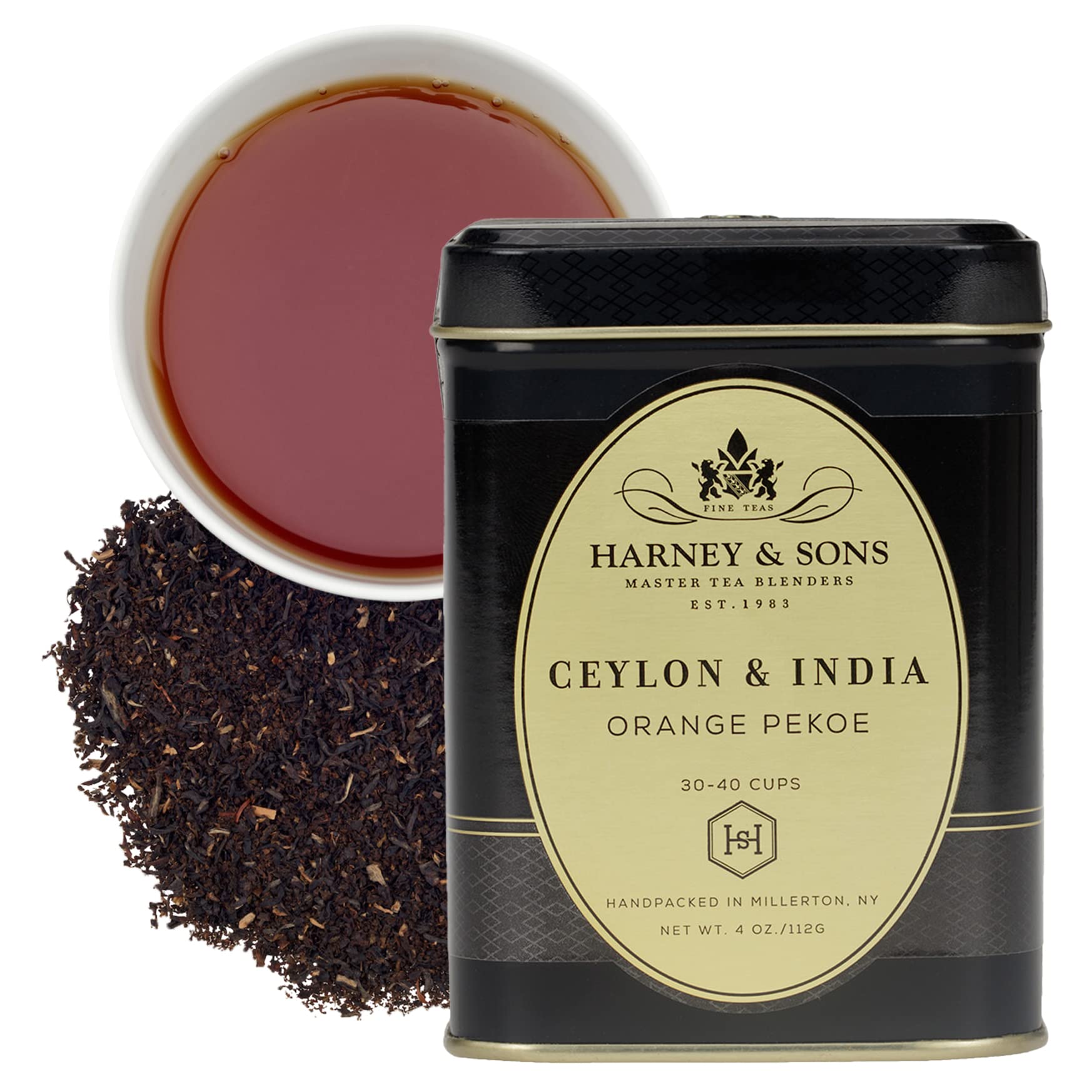 Harney & Sons Orange Pekoe loose tea leaves for a mellow, comforting cup.
