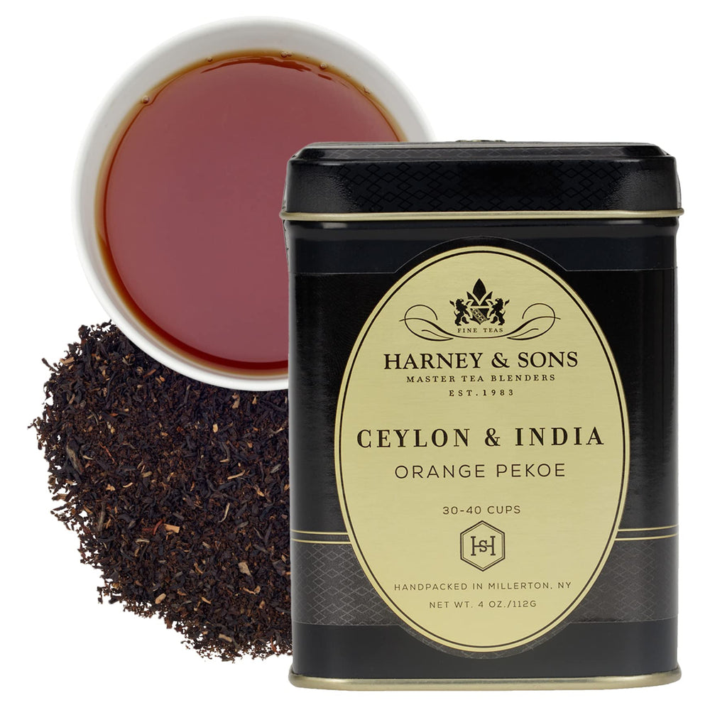 Harney & Sons Orange Pekoe loose tea leaves for a mellow, comforting cup.